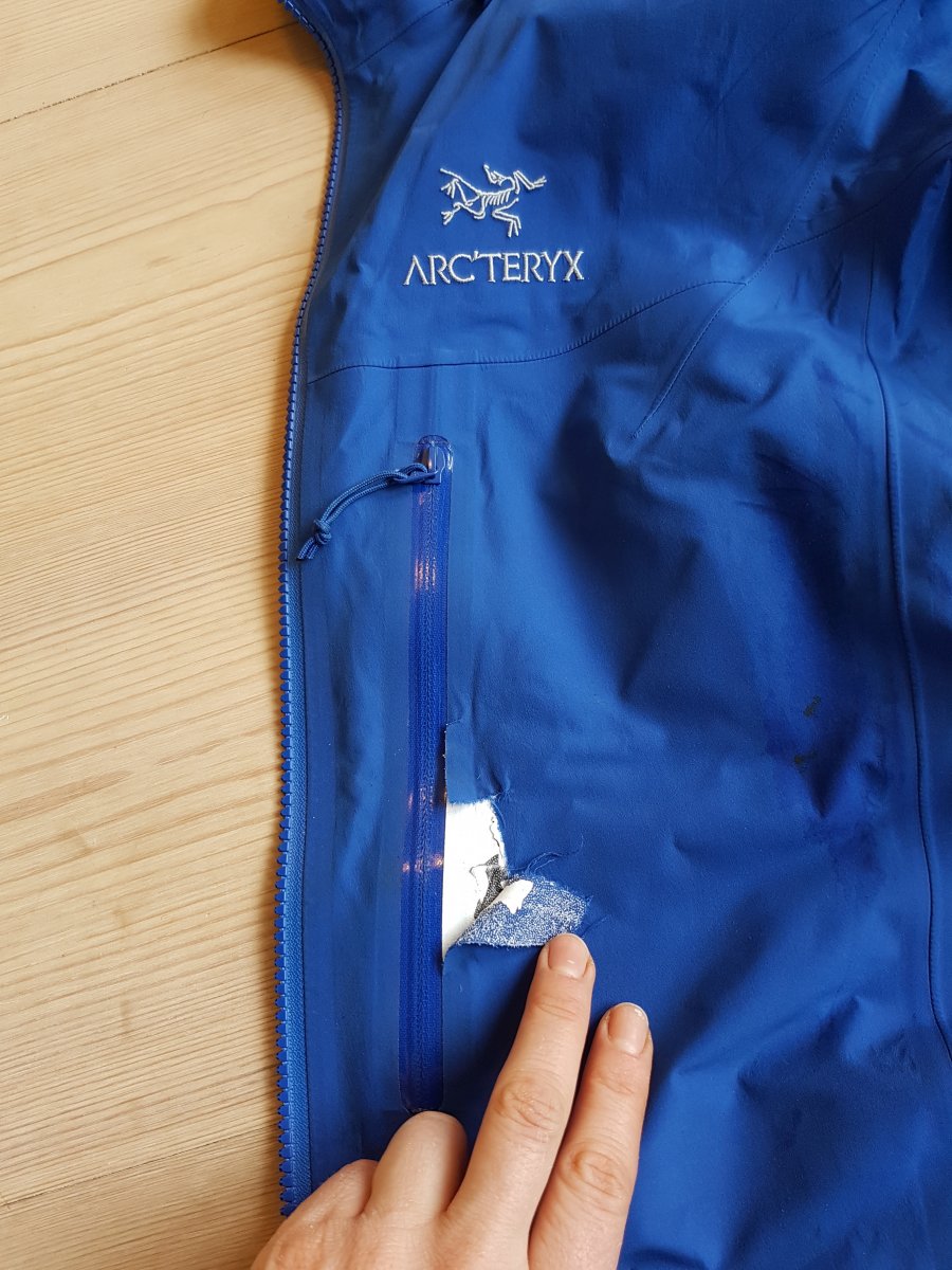Skadet gore-tex produkt Skadet gore-tex produkt